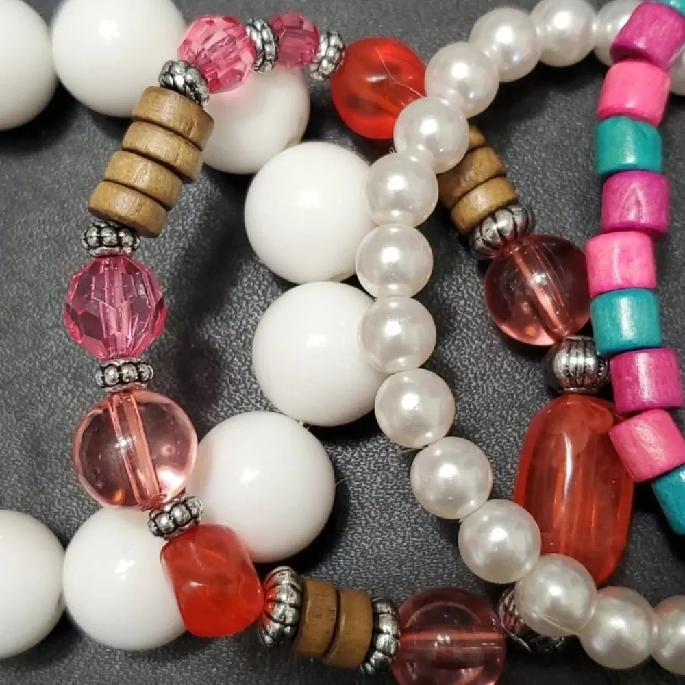 Child size stretch bracelet bundle